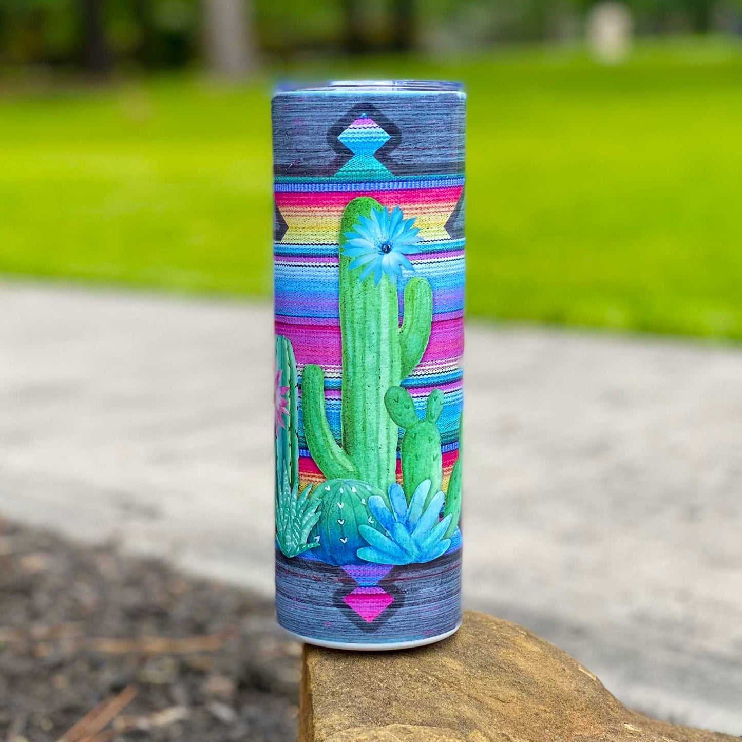 Sublimation Tumbler - 20oz - Aztec Cactus