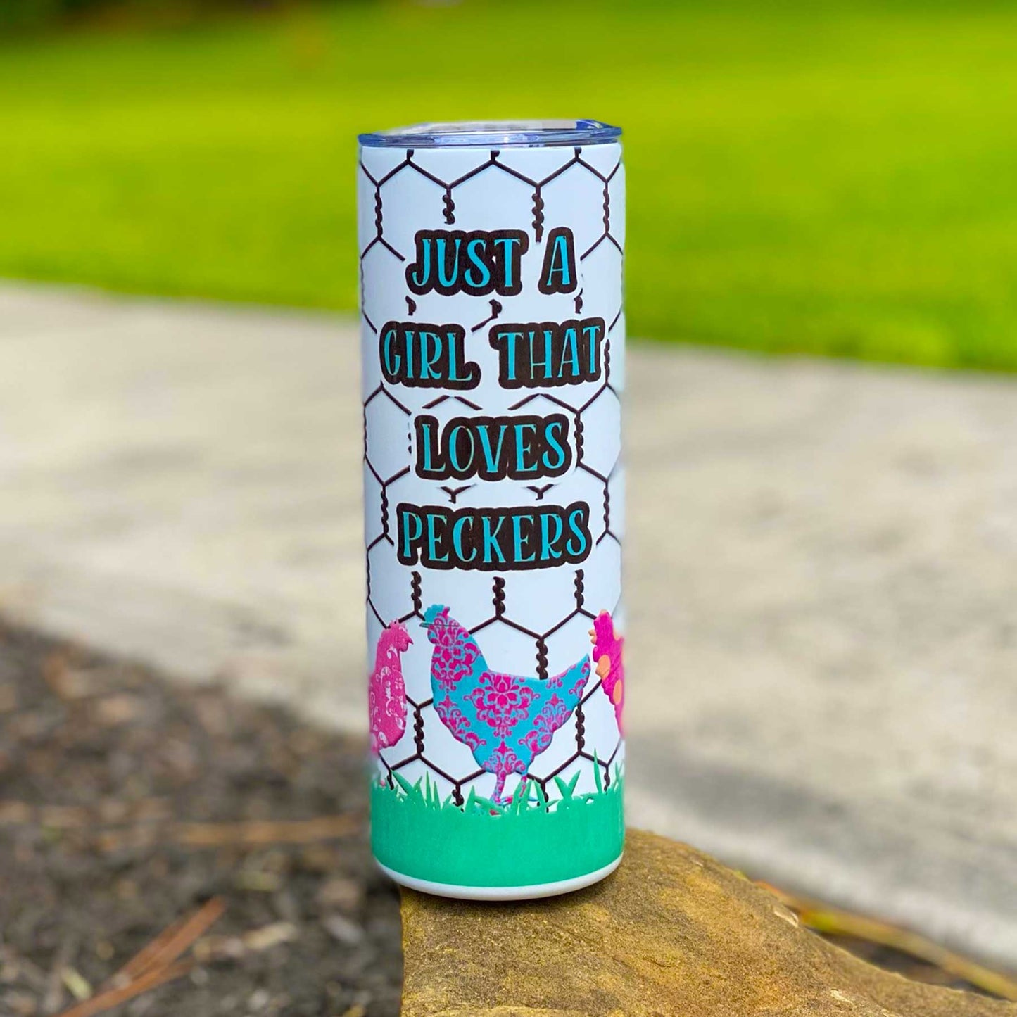 Sublimation Tumbler - 20oz - Just A Girl Who Loves Peckers