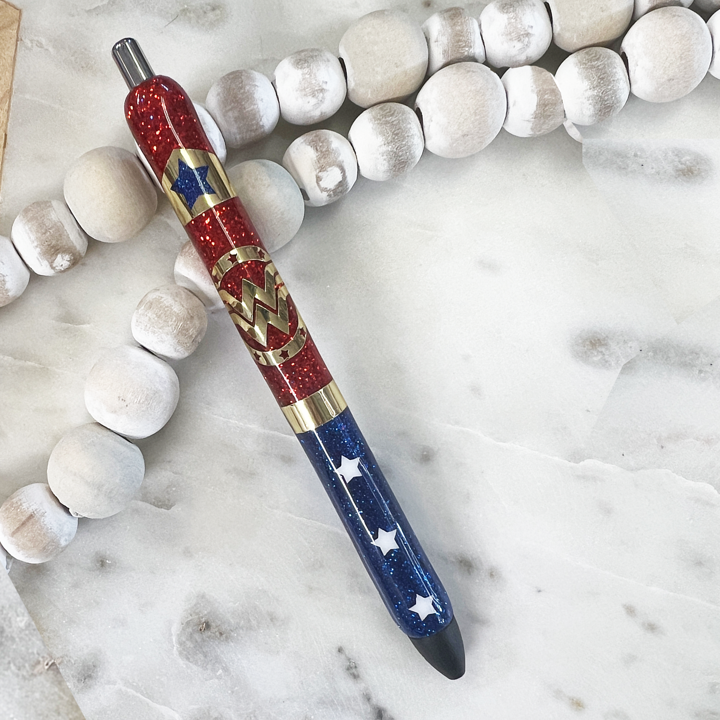 Glitter Pen - Wonder Woman