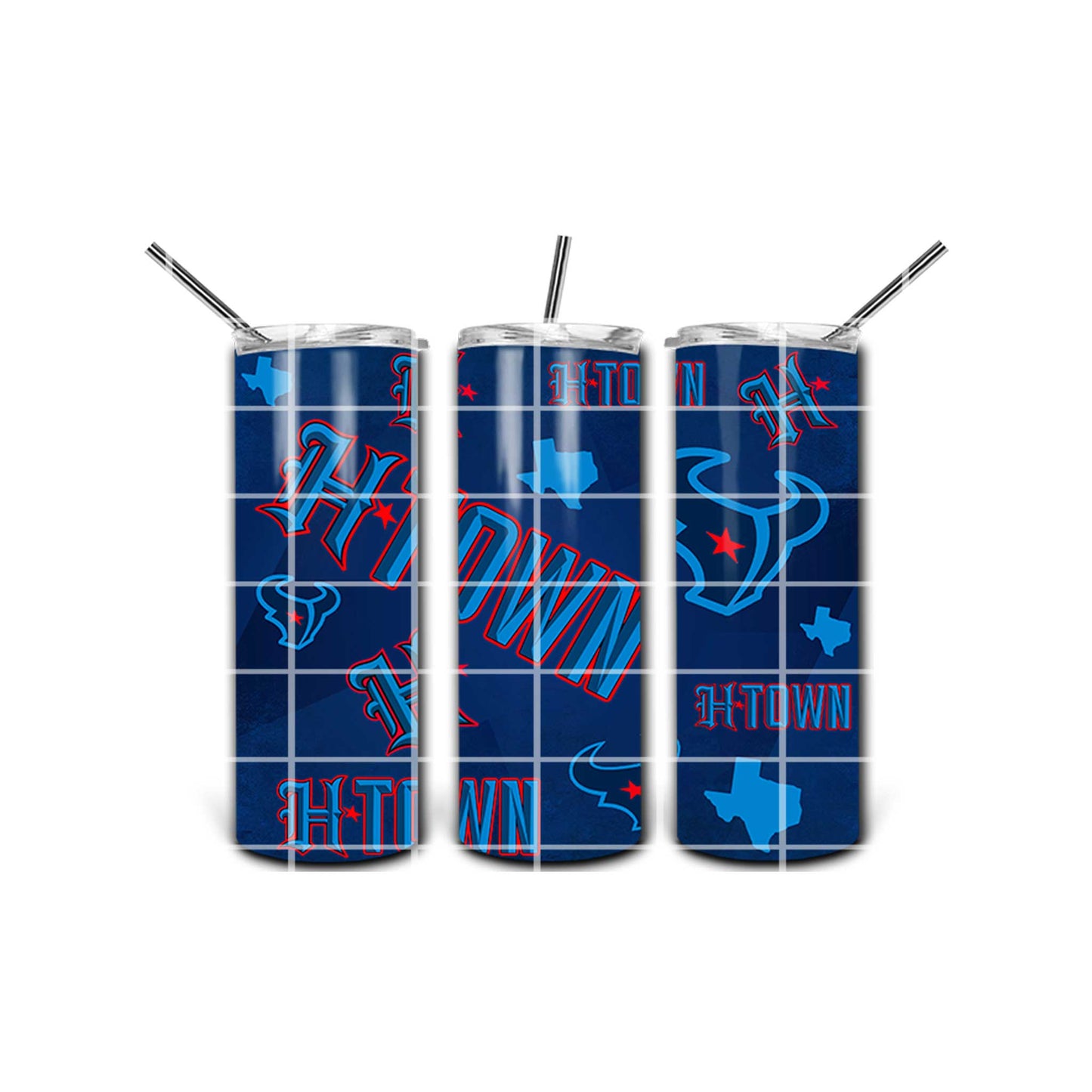 Digital Design - Texans H Town 20oz Tumbler Design