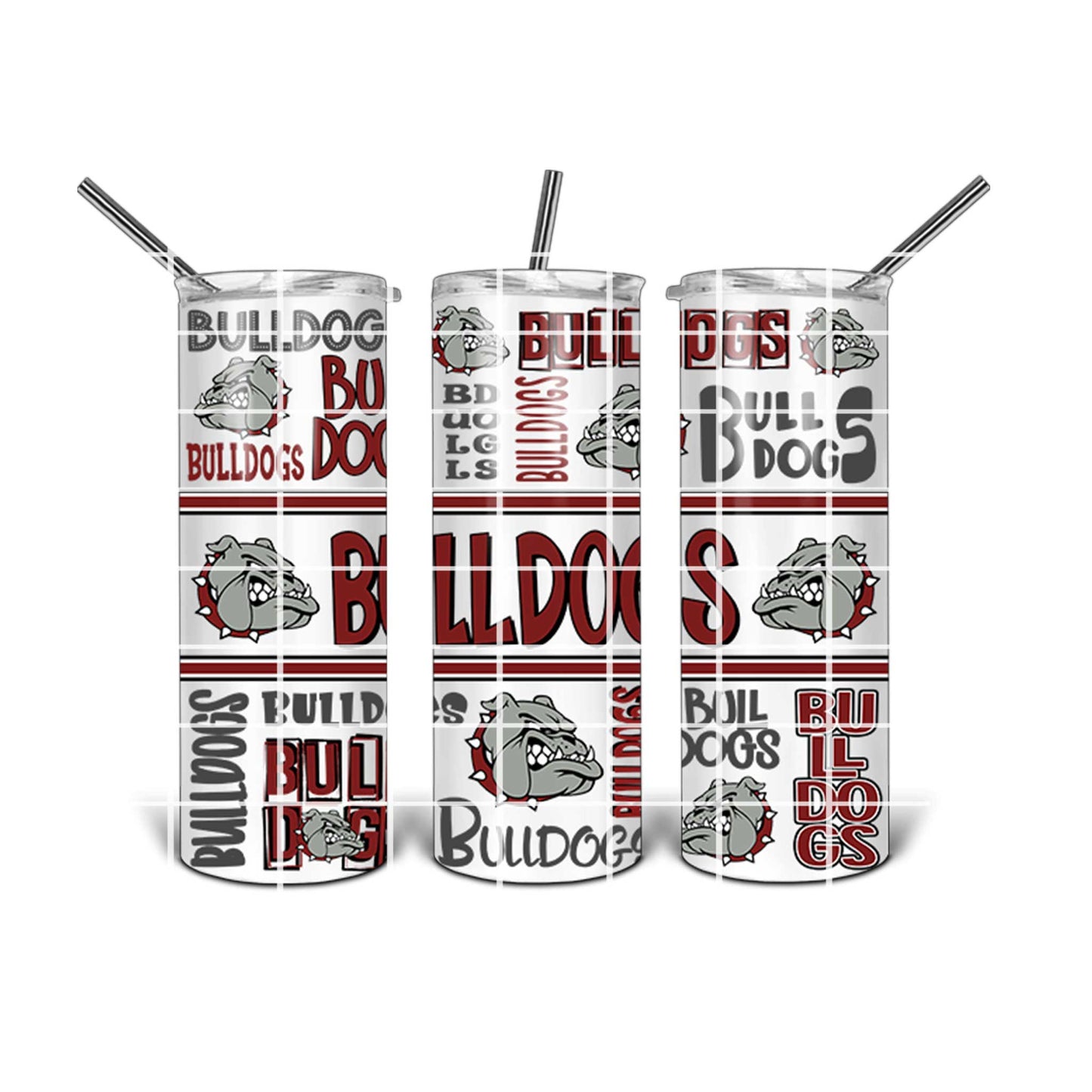 Digital Design - Bulldogs 20oz Tumbler Design