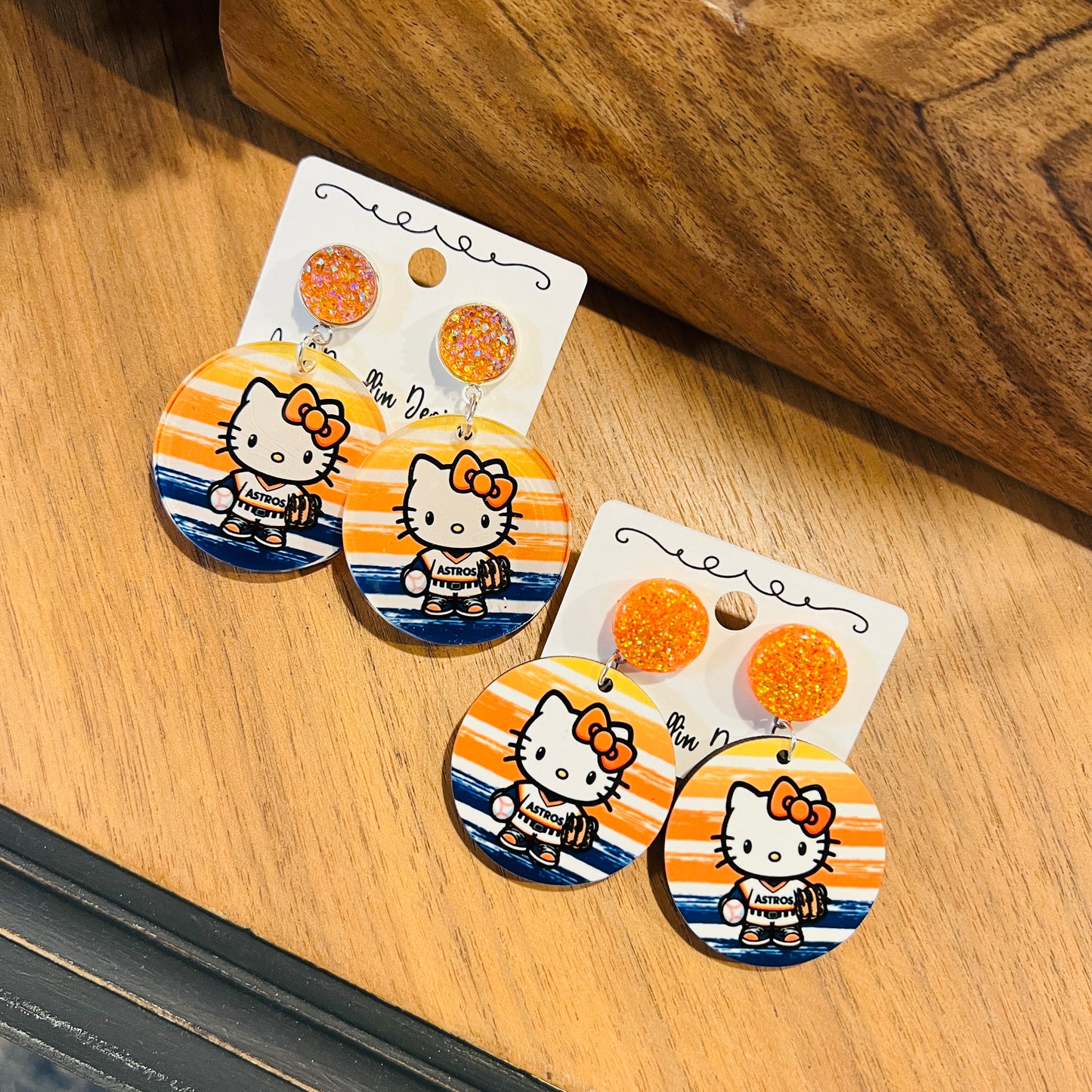 Astros Hello Kitty Earrings
