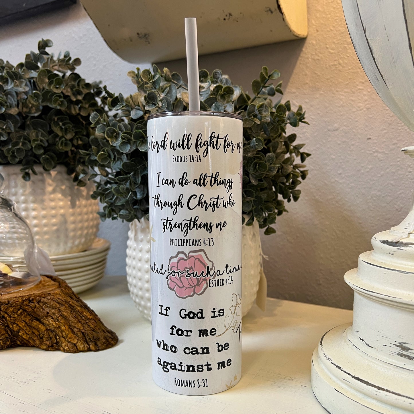 Sublimation Tumbler - 20oz - Christian Affirmation Quotes