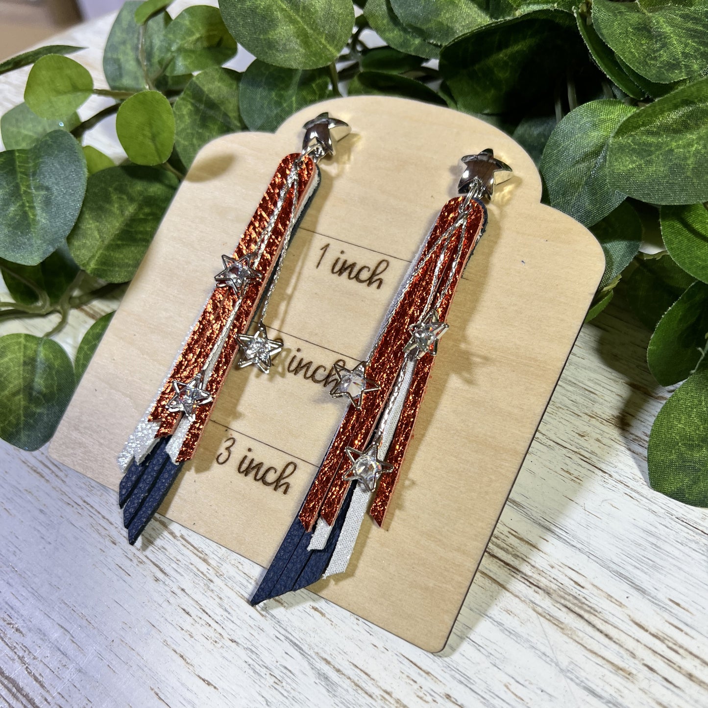 Astros Earrings - Skinny Fringe