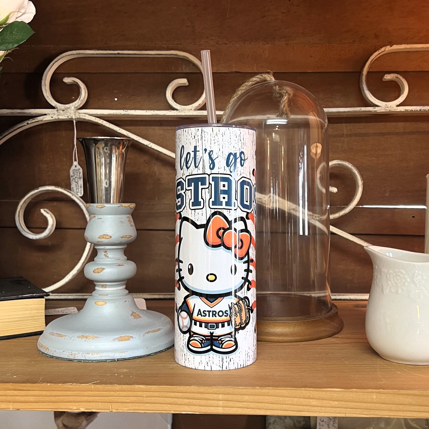 Sublimation Tumbler - 20oz - Astros Hello Kitty