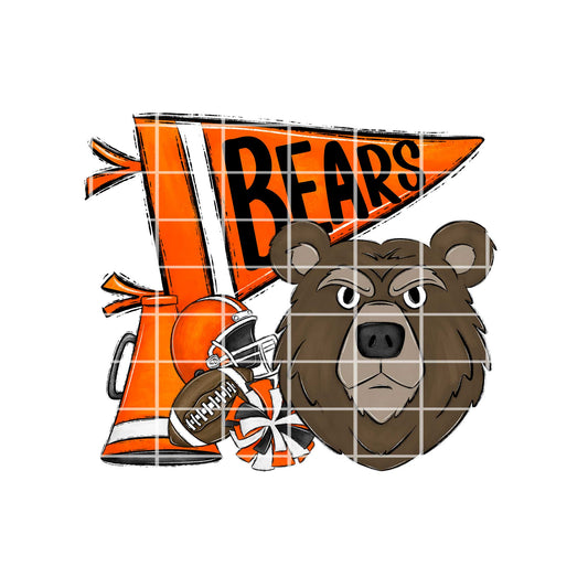Digital Design - Bears (Orange)