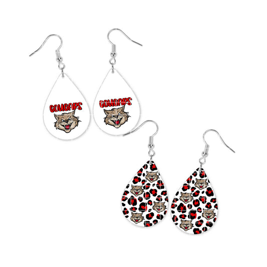 Mascot Digital Design - Cougars Earrings 1