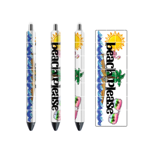 PEN WRAP DESIGN - BEACH PLEASE