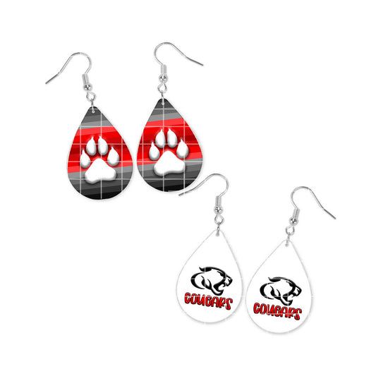 Mascot Digital Design - Cougars Earrings 2