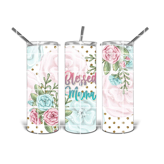 20 oz Tumbler Design - Blessed Mom