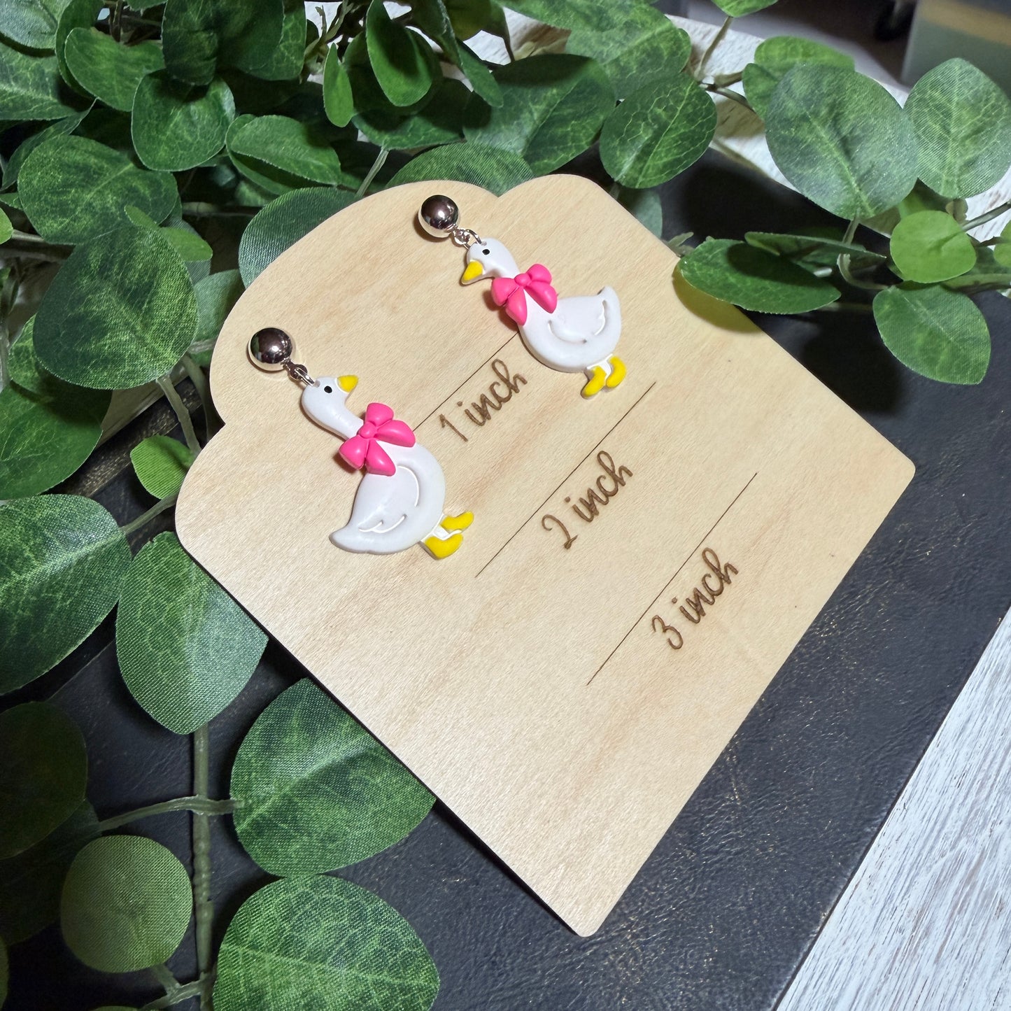 Goose Clay Earrings