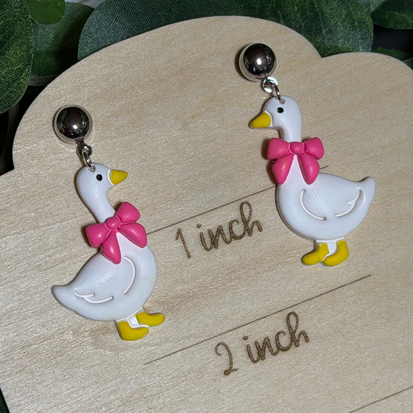 Goose Clay Earrings