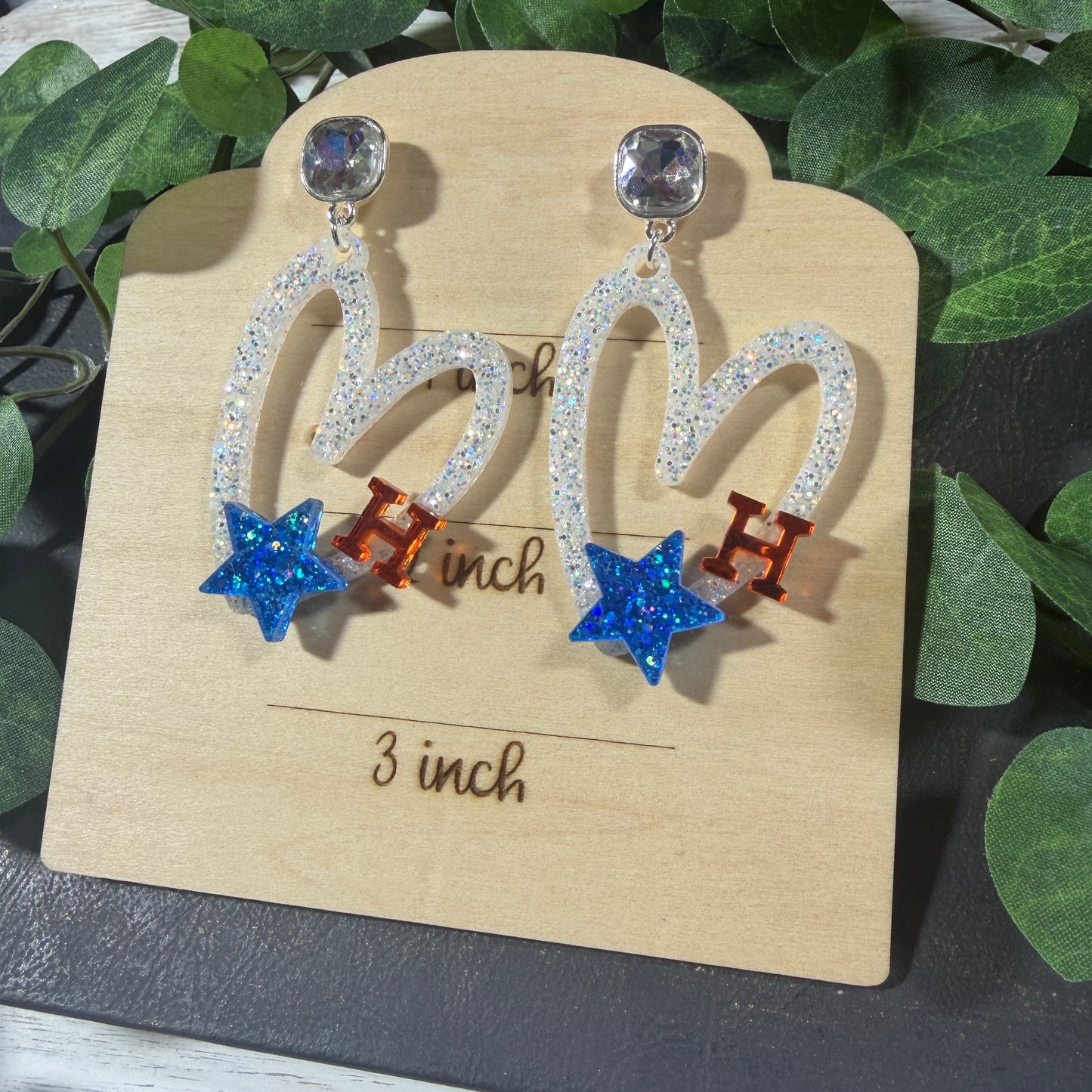 Astros Glitter Heart