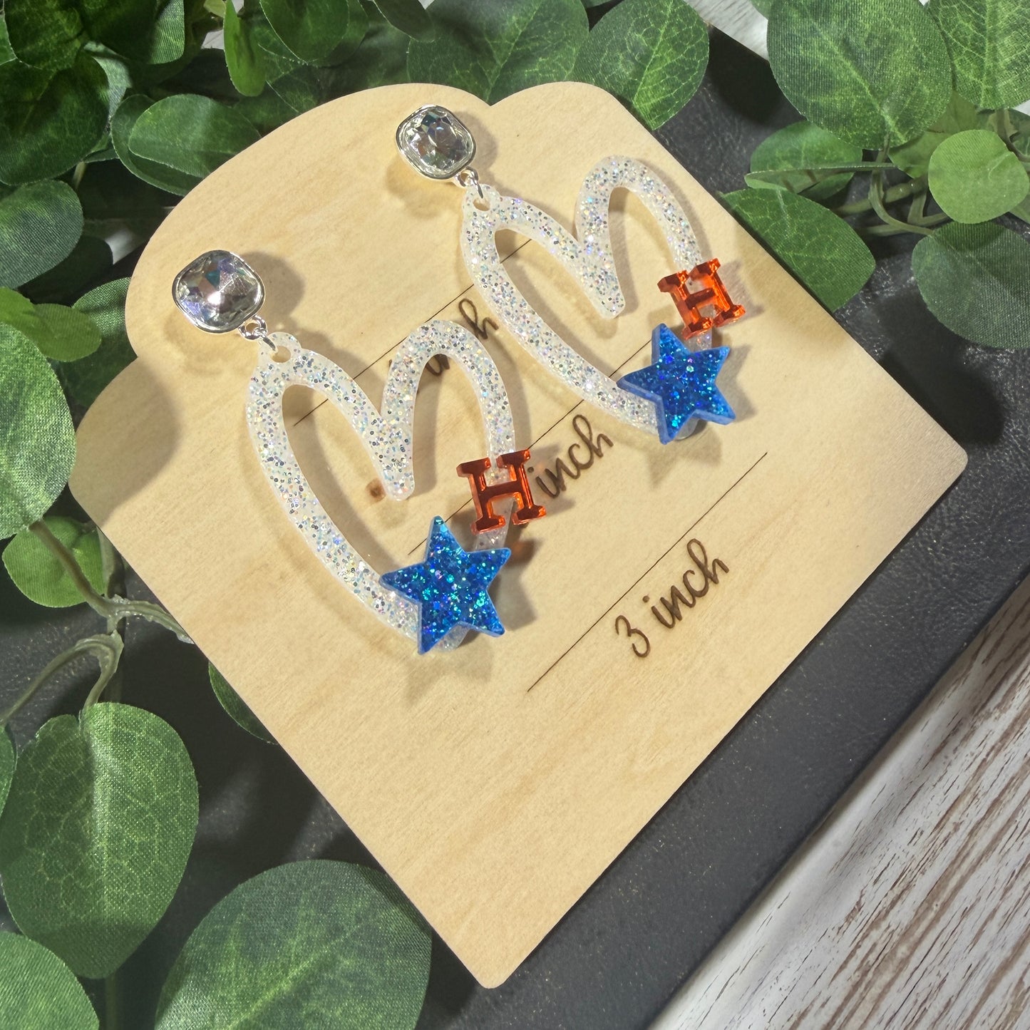 Astros Glitter Heart