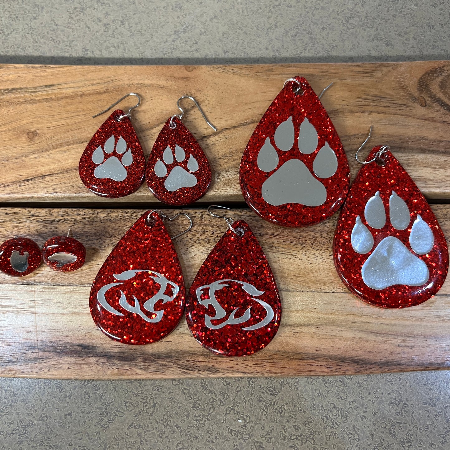 COUGAR Mascot Team Earrings