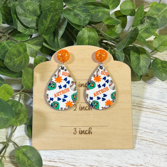 Astros Orbit Pattern Earrings