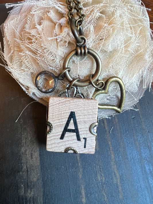 Scrabble Tile Necklace