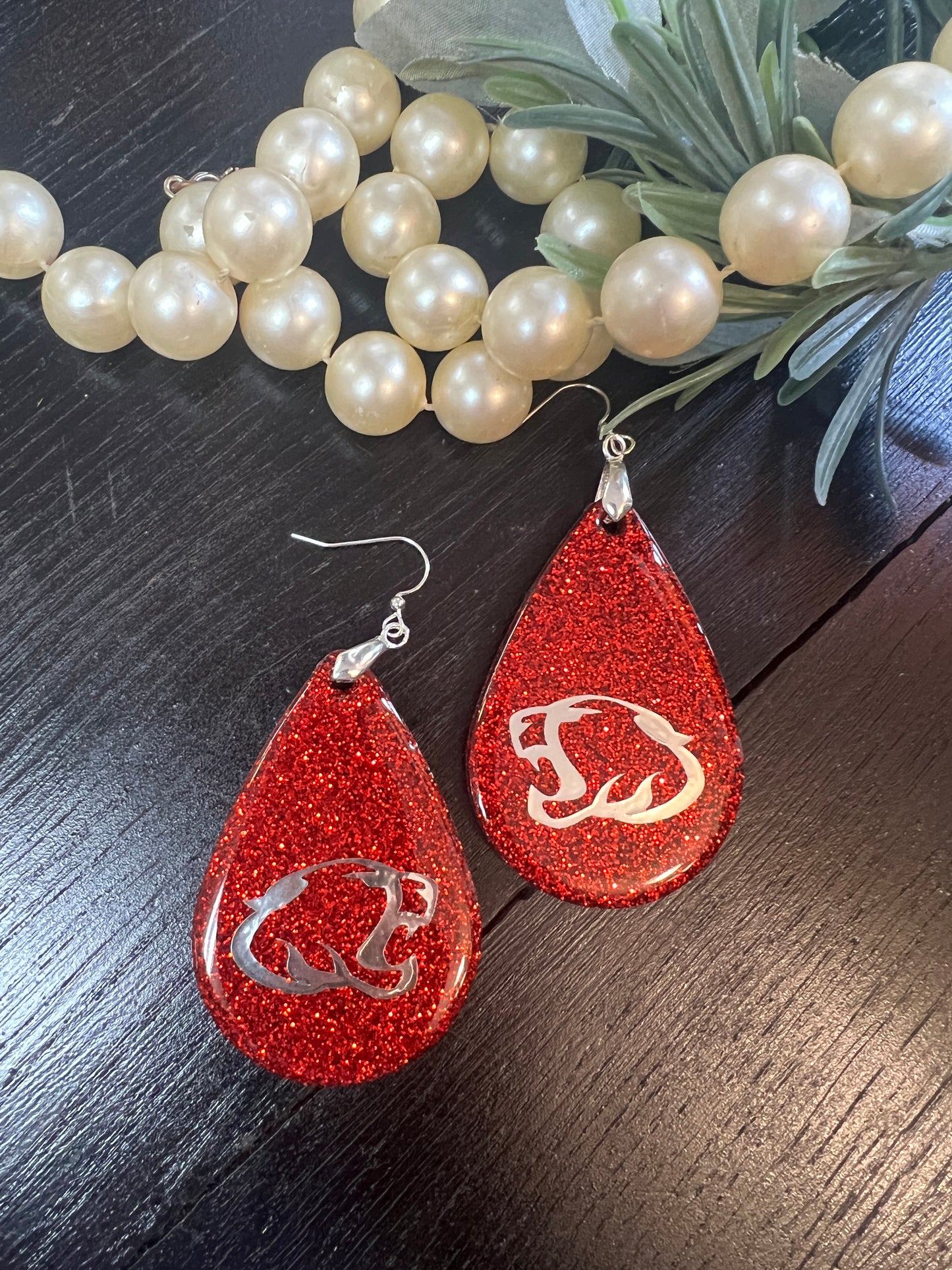 *** CUSTOM REQUEST ***  GLITTER DROP EARRINGS