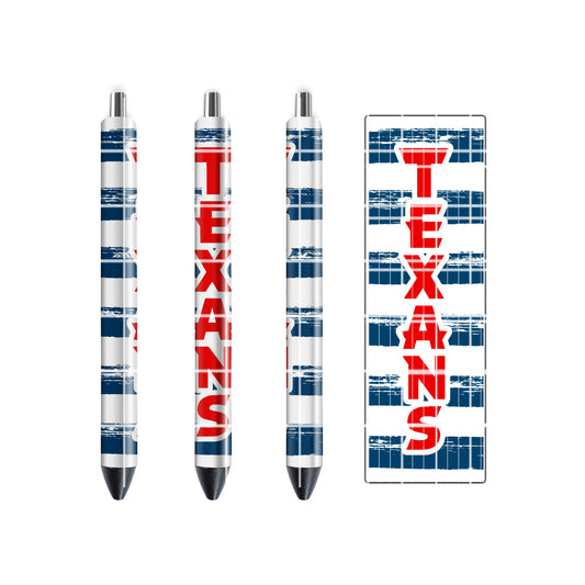 PEN WRAP DESIGN - TEXANS STRIPES