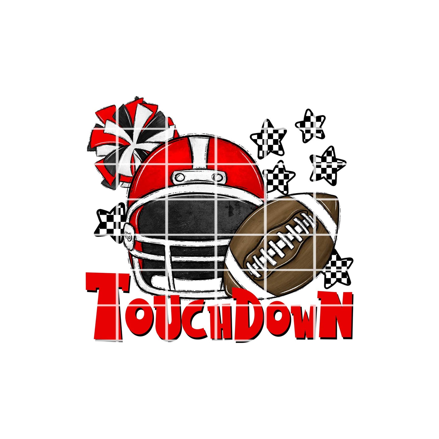 Sport Digital Design - Touchdown Red