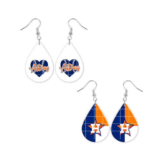 Digital Design - Houston Astros Earrings 1