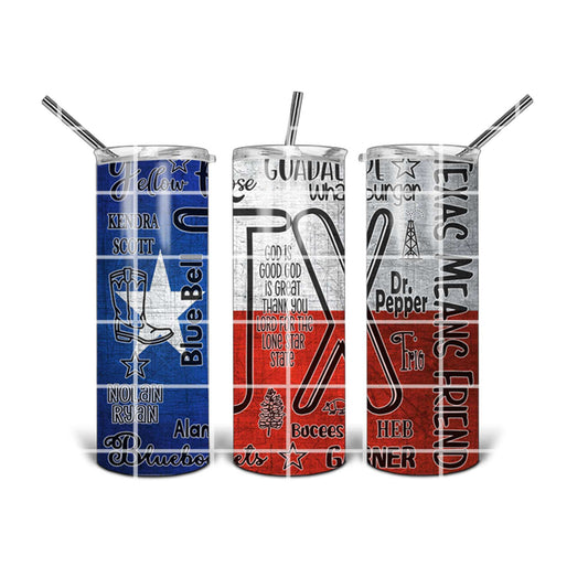 20 oz Tumbler Design - Texas Tumbler