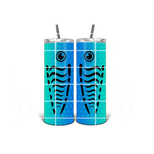 20 oz Tumbler Design - Blue and Green Fish