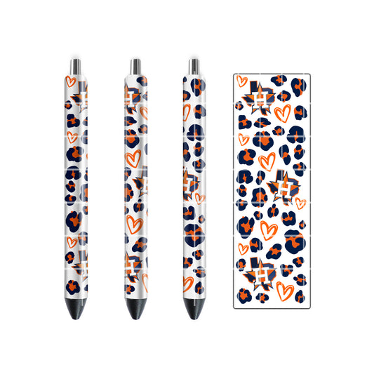 DIGITAL DESIGN - HOUSTON ASTROS PEN DESIGN LEOPARD