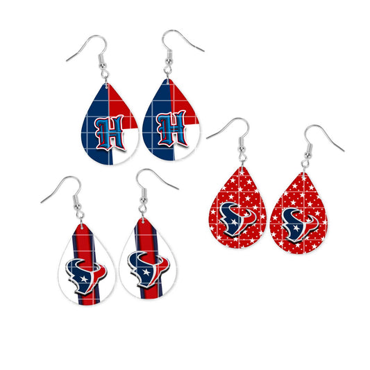 Digital Design - Houston Texans Earrings